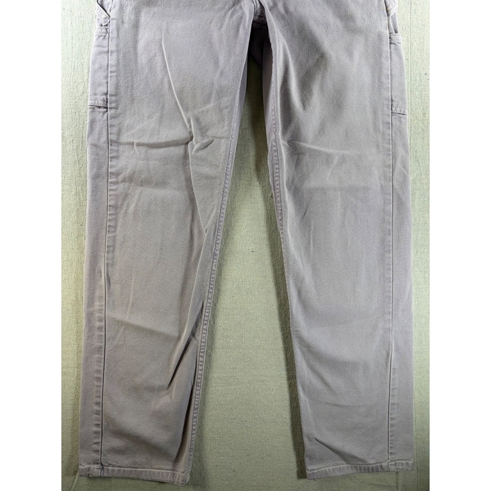 Carhartt WIP Relaxed Straight Carpenter Pants Mens 28x29 Gray Canvas Workwear - Picture 11 of 12